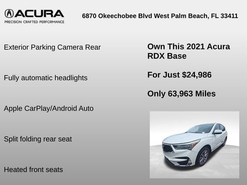 Used 2021 Acura RDX FWD w/ Technology Package image 12