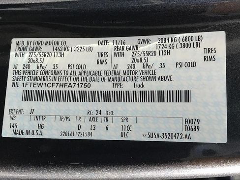 Used 2017 Ford F150 Lariat RWD image 34