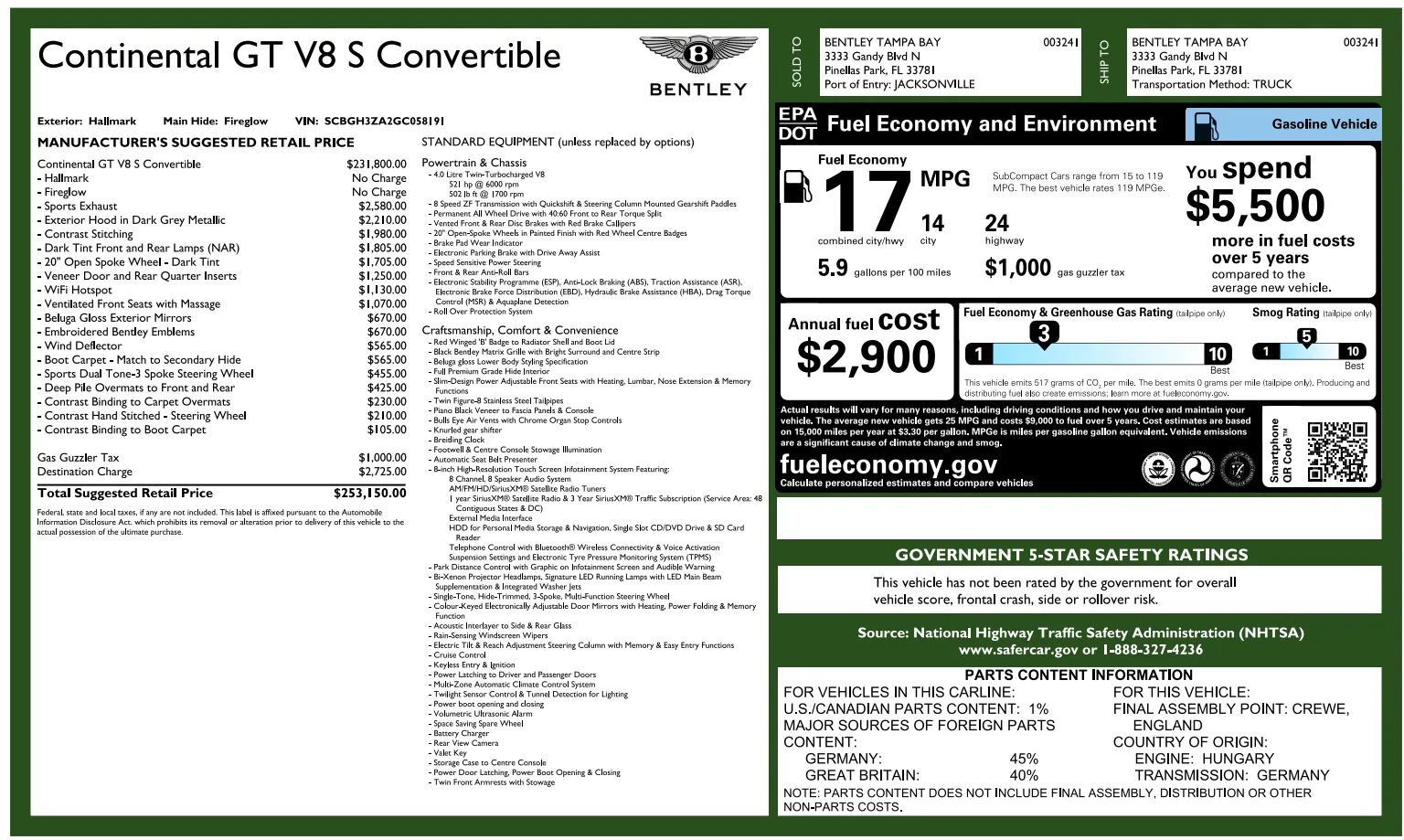 Used 2016 Bentley Continental GT V8 S AWD/4WD image 6