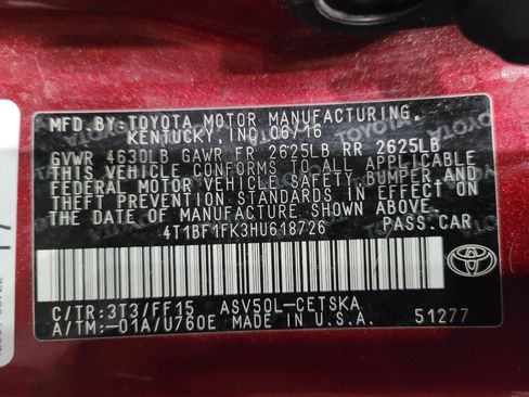 Used 2017 Toyota Camry SE FWD image 33