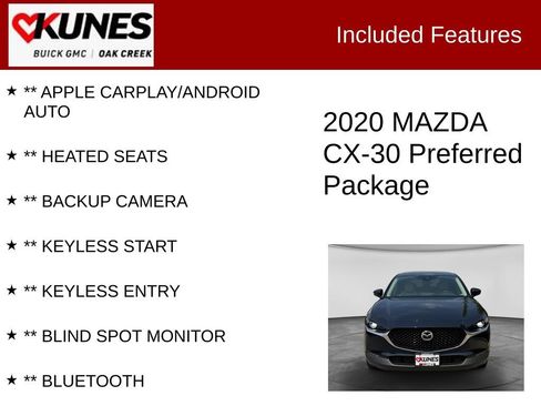 Used 2020 MAZDA CX-30 AWD w/ Preferred Package image 2