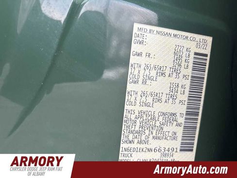 Used 2022 Nissan Frontier SV w/ Technology Package image 38