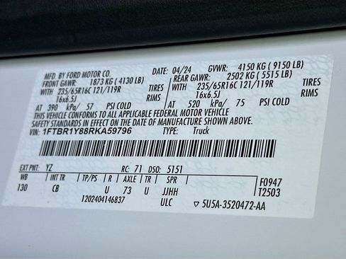 Used 2024 Ford Transit 250 Low Roof w/ Exterior Upgrade Package image 26