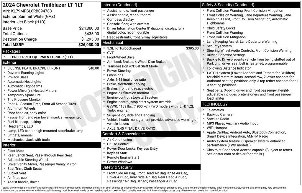 Certified 2024 Chevrolet TrailBlazer LT FWD image 5