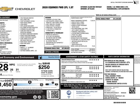 Used 2020 Chevrolet Equinox LT w/ Driver Convenience Package image 3