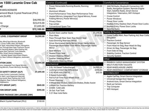 Used 2020 RAM 1500 Laramie AWD/4WD image 3