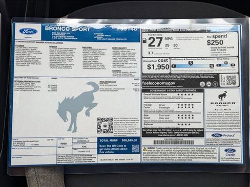 New 2025 Ford Bronco Sport Big Bend w/ Convenience Package AWD/4WD image 17