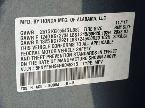 Used 2017 Honda Pilot Touring image 29