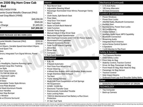 Used 2019 RAM 2500 Big Horn image 30