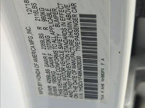 Used 2019 Honda Accord EX image 29