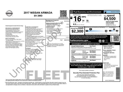 Used 2017 Nissan Armada SV w/ Driver Package RWD image 48