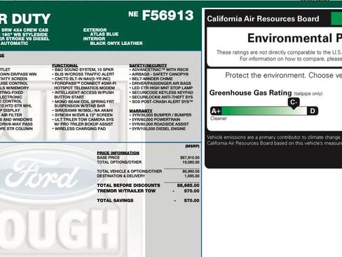 Used 2022 Ford F250 Platinum w/ Tremor Off-Road Package image 2