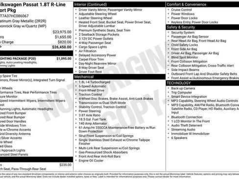 Used 2017 Volkswagen Passat 1.8T R-Line w/ R-Line Lighting Package image 10