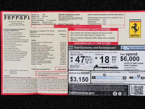 Used 2024 Ferrari 296 GTB image 4