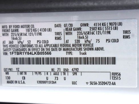 Used 2020 Ford Transit 250 250 w/ Exterior Upgrade Package image 38