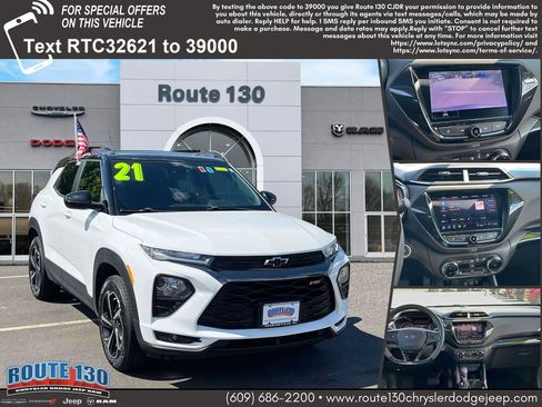 Used 2021 Chevrolet TrailBlazer RS w/ Technology Package AWD/4WD image 1