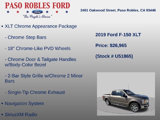 Used 2019 Ford F150 XLT w/ Equipment Group 302A Luxury AWD/4WD image 7