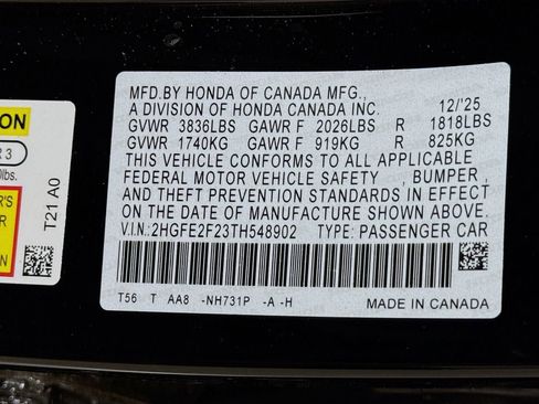 New 2026 Honda Civic LX image 29