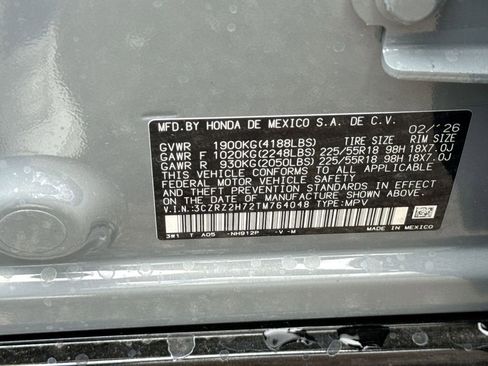 New 2026 Honda HR-V EX-L image 26