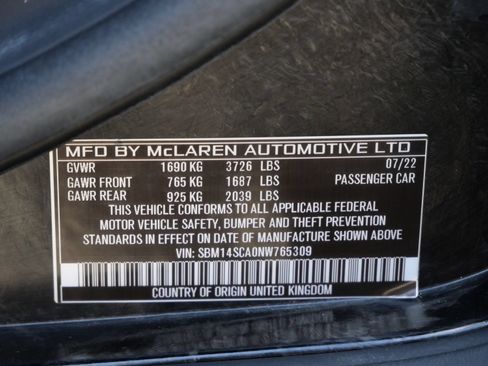 Used 2022 McLaren 765LT RWD image 49