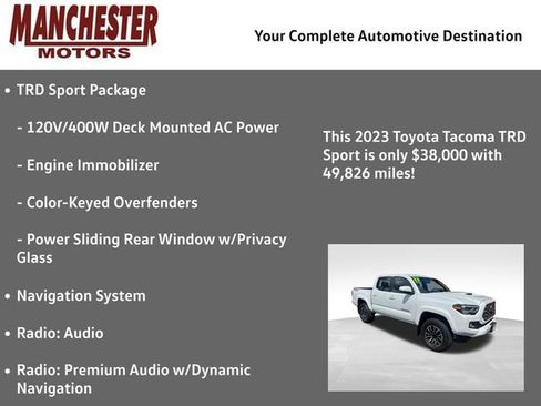 Used 2023 Toyota Tacoma TRD Sport AWD/4WD image 2