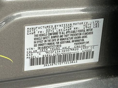 New 2026 Nissan Sentra SV w/ Floor Mat Package image 20