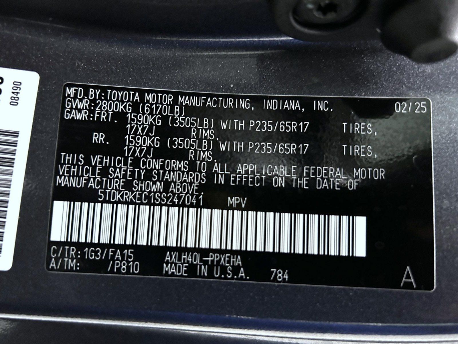 Used 2025 Toyota Sienna LE FWD image 24