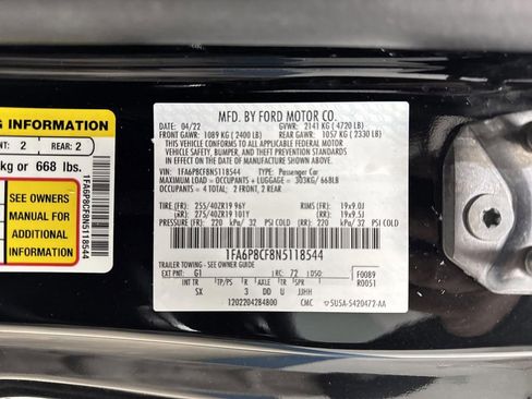 Used 2022 Ford Mustang GT Premium w/ GT Performance Package image 37