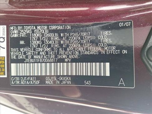 Used 2007 Toyota FJ Cruiser 4WD image 14