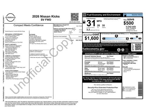 New 2026 Nissan Kicks SV image 38