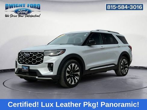 Certified 2025 Ford Explorer Platinum w/ LUX Leather Package image 1