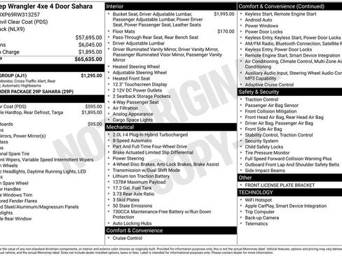 Used 2024 Jeep Wrangler Sahara 4xe w/ Safety Group image 36