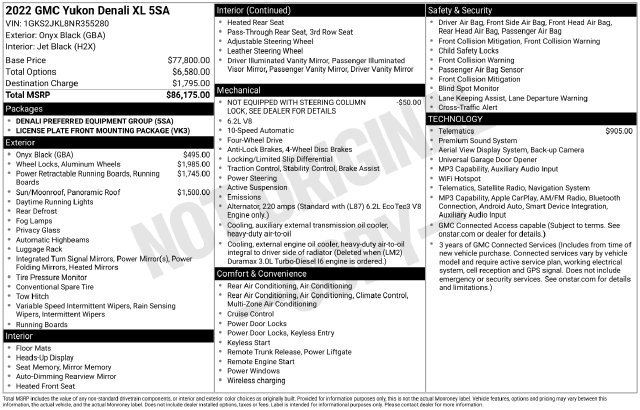 Used 2022 GMC Yukon XL Denali AWD/4WD image 3