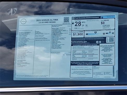 New 2025 Nissan Altima 2.5 SV w/ SV Premium Package image 11