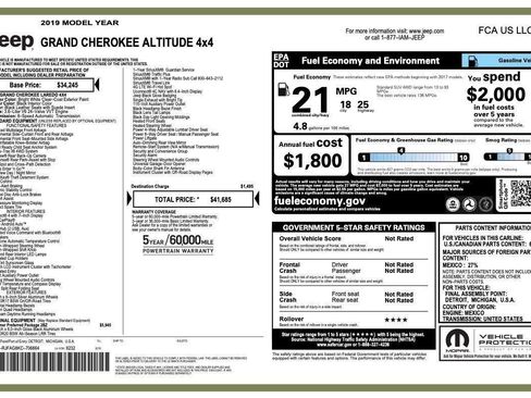 Used 2019 Jeep Grand Cherokee Altitude image 47