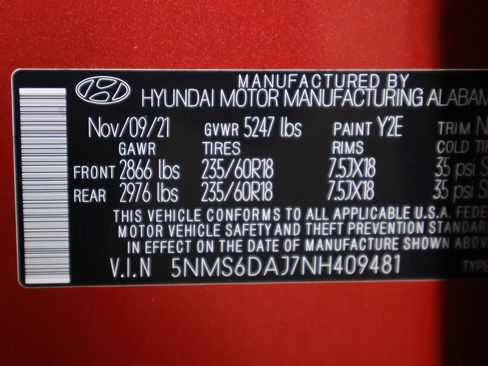Used 2022 Hyundai Santa Fe SEL w/ Convenience Package AWD/4WD image 42