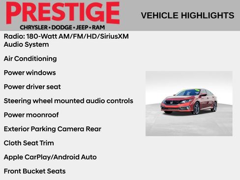 Used 2020 Honda Civic EX image 2