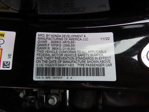 Certified 2022 Honda Accord Sport image 26
