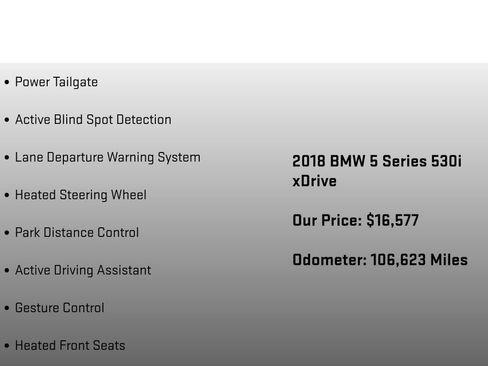 Used 2018 BMW 530i xDrive AWD/4WD image 24