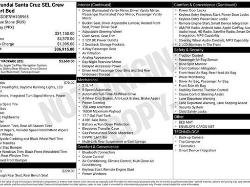 Used 2024 Hyundai Santa Cruz SEL w/ Activity Package image 29