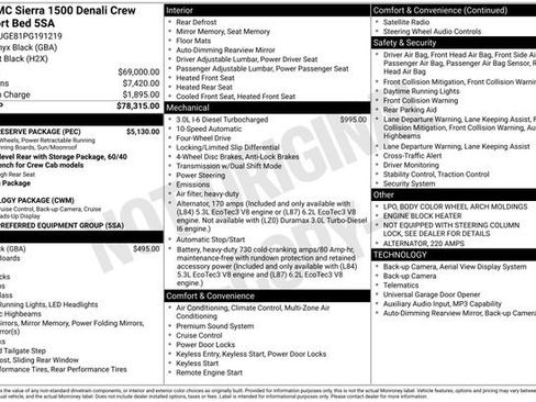 Used 2023 GMC Sierra 1500 Denali w/ Denali Reserve Package AWD/4WD image 2