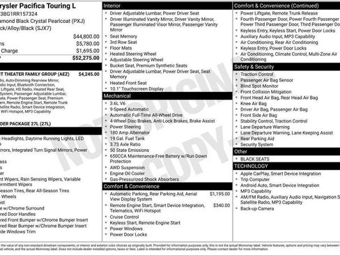 Used 2024 Chrysler Pacifica Touring-L w/ Uconnect Theater Family Group AWD/4WD image 2