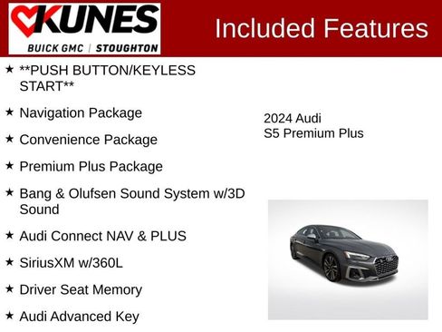 Used 2024 Audi S5 Premium Plus w/ Premium Plus Package AWD/4WD image 5