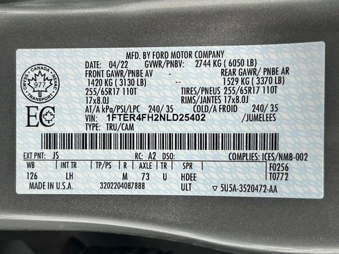 Used 2022 Ford Ranger XLT w/ Equipment Group 301A Mid image 27