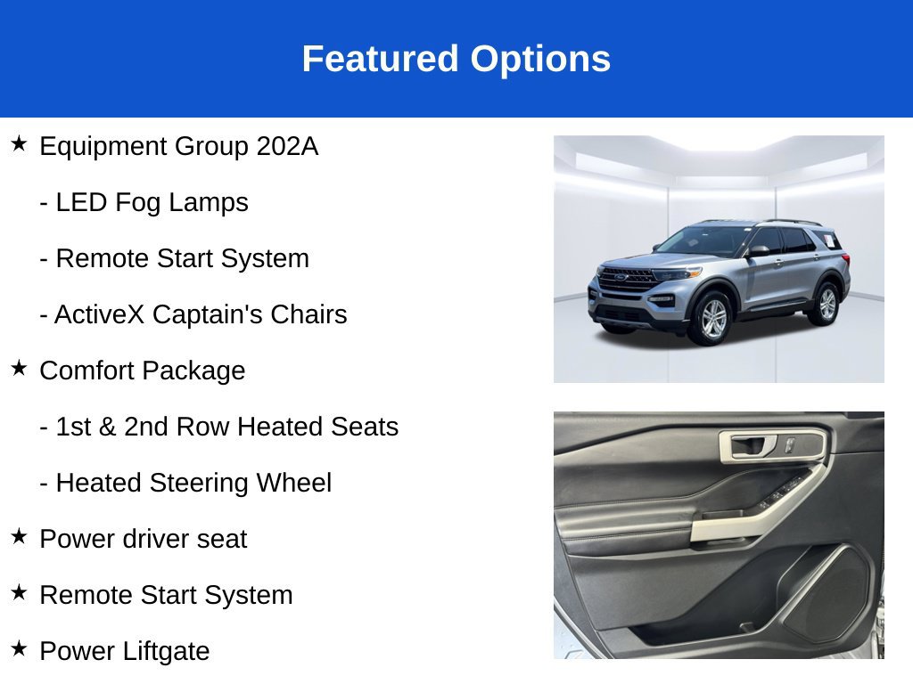 Used 2020 Ford Explorer XLT w/ Equipment Group 202A AWD/4WD image 3