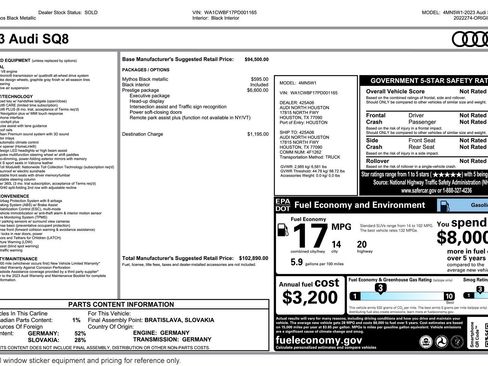 Used 2023 Audi SQ8 Prestige image 2