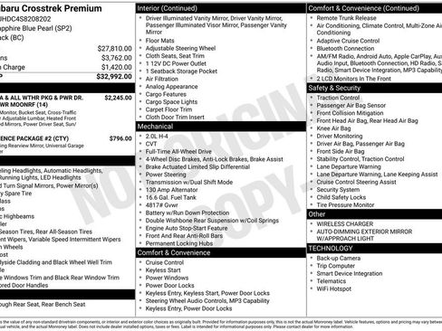 Certified 2025 Subaru Crosstrek 2.5i Premium AWD/4WD image 7
