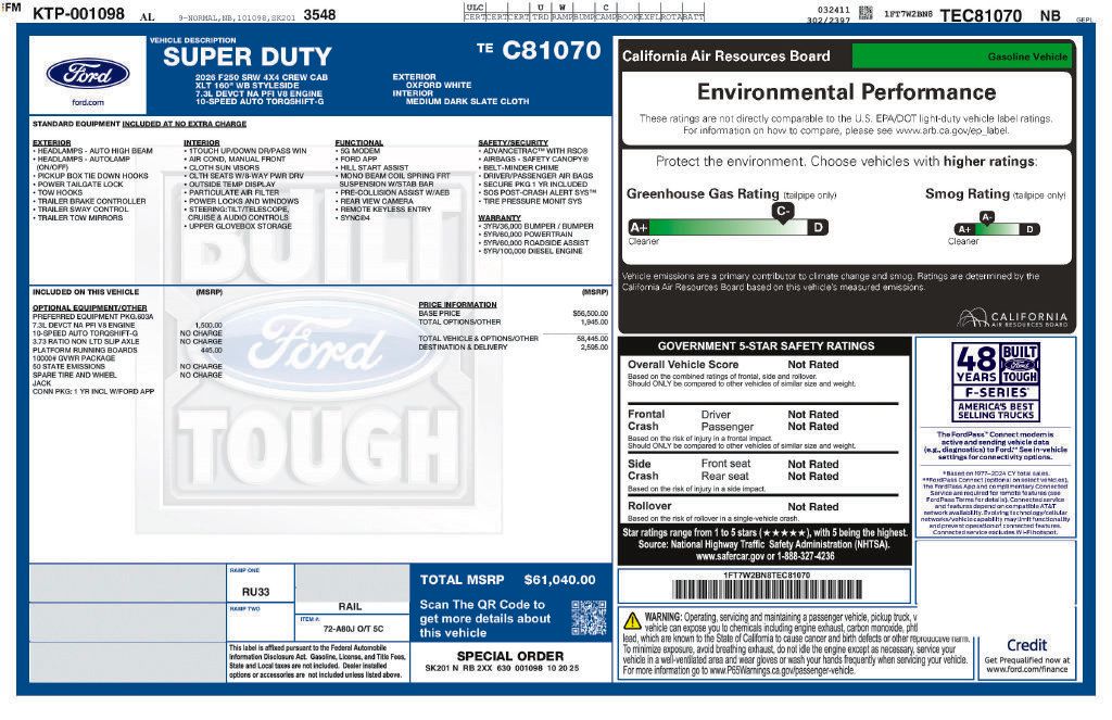 Certified 2026 Ford F250 XLT AWD/4WD image 6