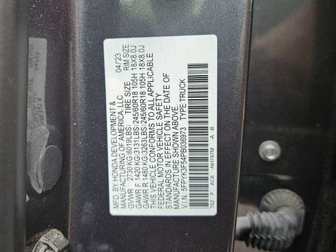 Certified 2023 Honda Ridgeline RTL image 16