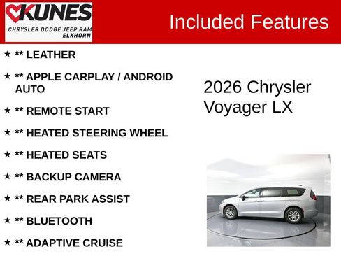 New 2026 Chrysler Voyager LX image 2
